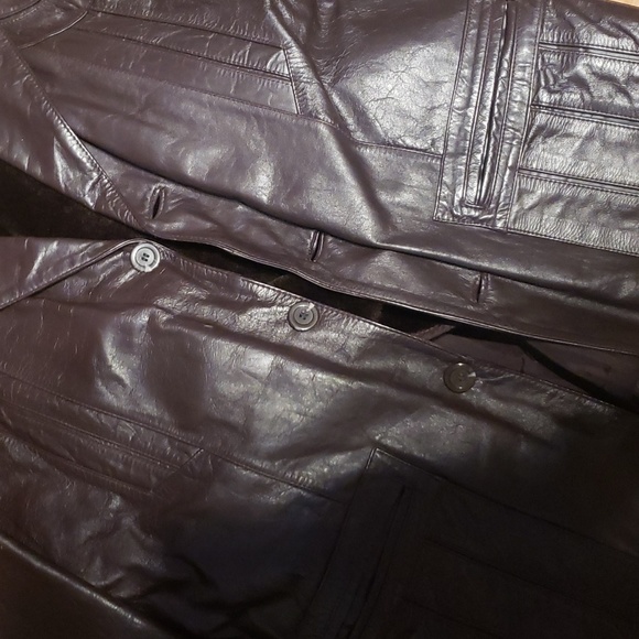 Bermans mens brown Leather jacket 46 - Picture 7 of 8